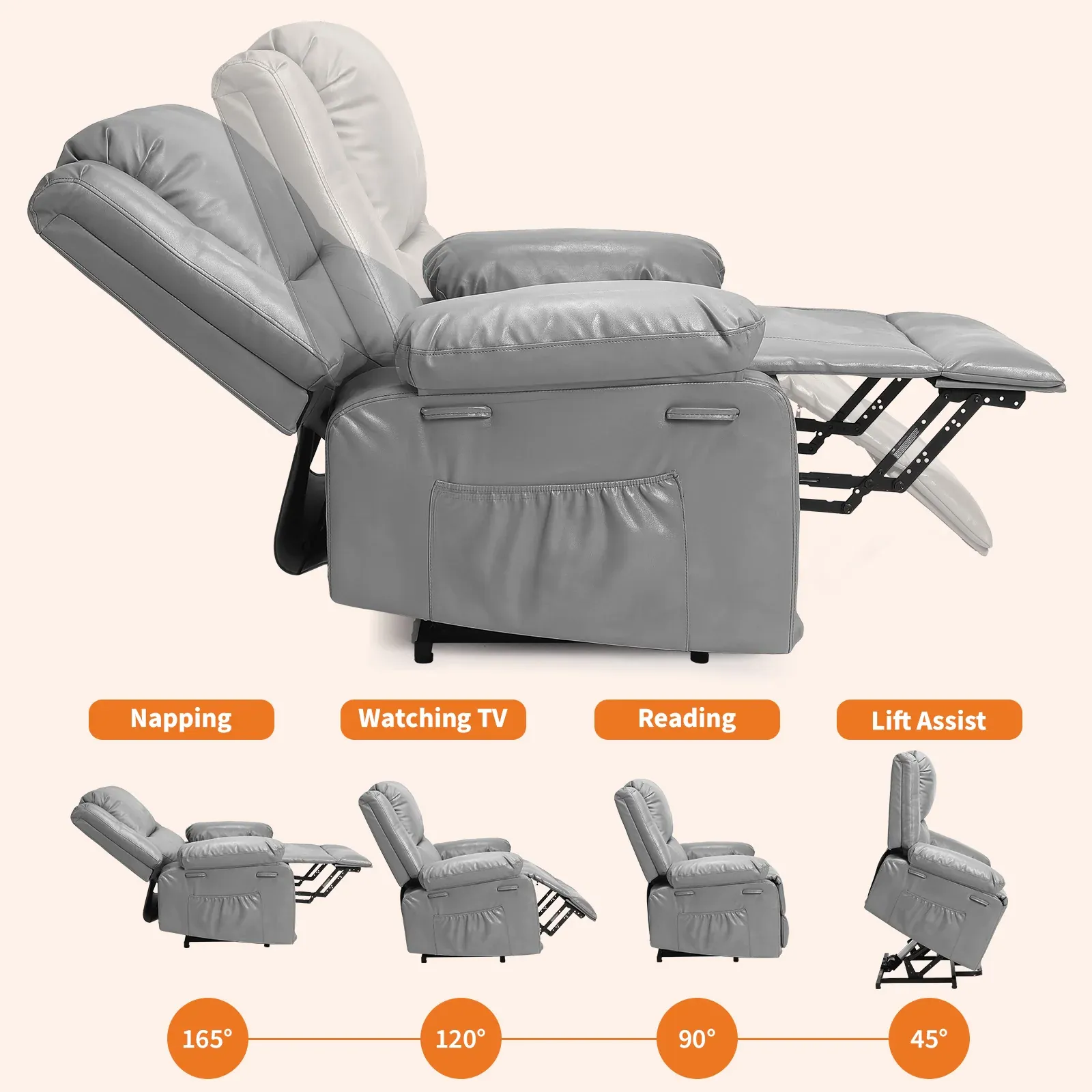 Garvee — recline positions