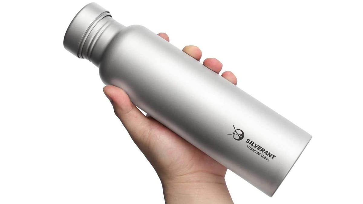 SilverAnt Titanium Water Bottle